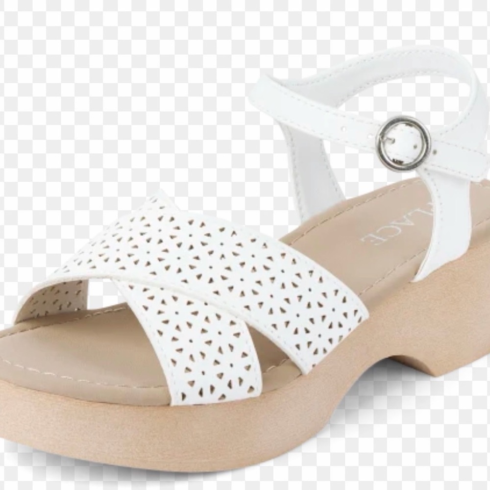 The Children's Place White Girl Cutout Sandals